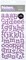 AC Chipboard Alphabet Stickers - Sprinkles, Lavender Glitter, 134pcs